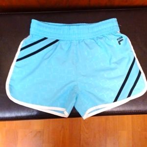 Light blue Fila athletic shorts